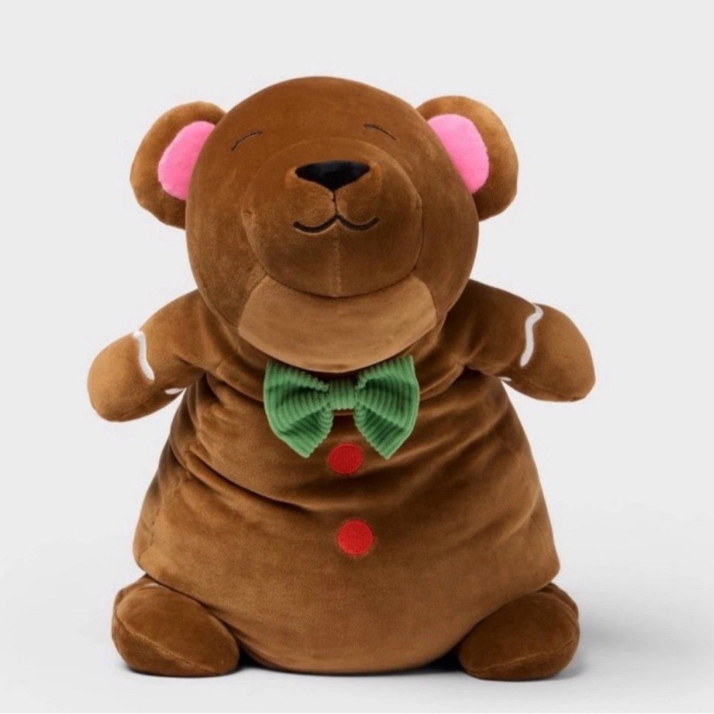 Pillowfort plush weighted gingerbread bear NWT sensory